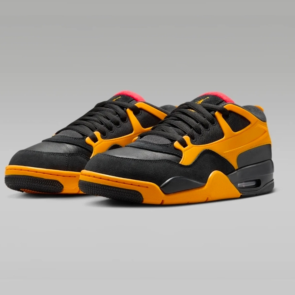 Jordan Air 4 RM Bruce Lee in Black/Del Sol/Comet Red New With Out Box